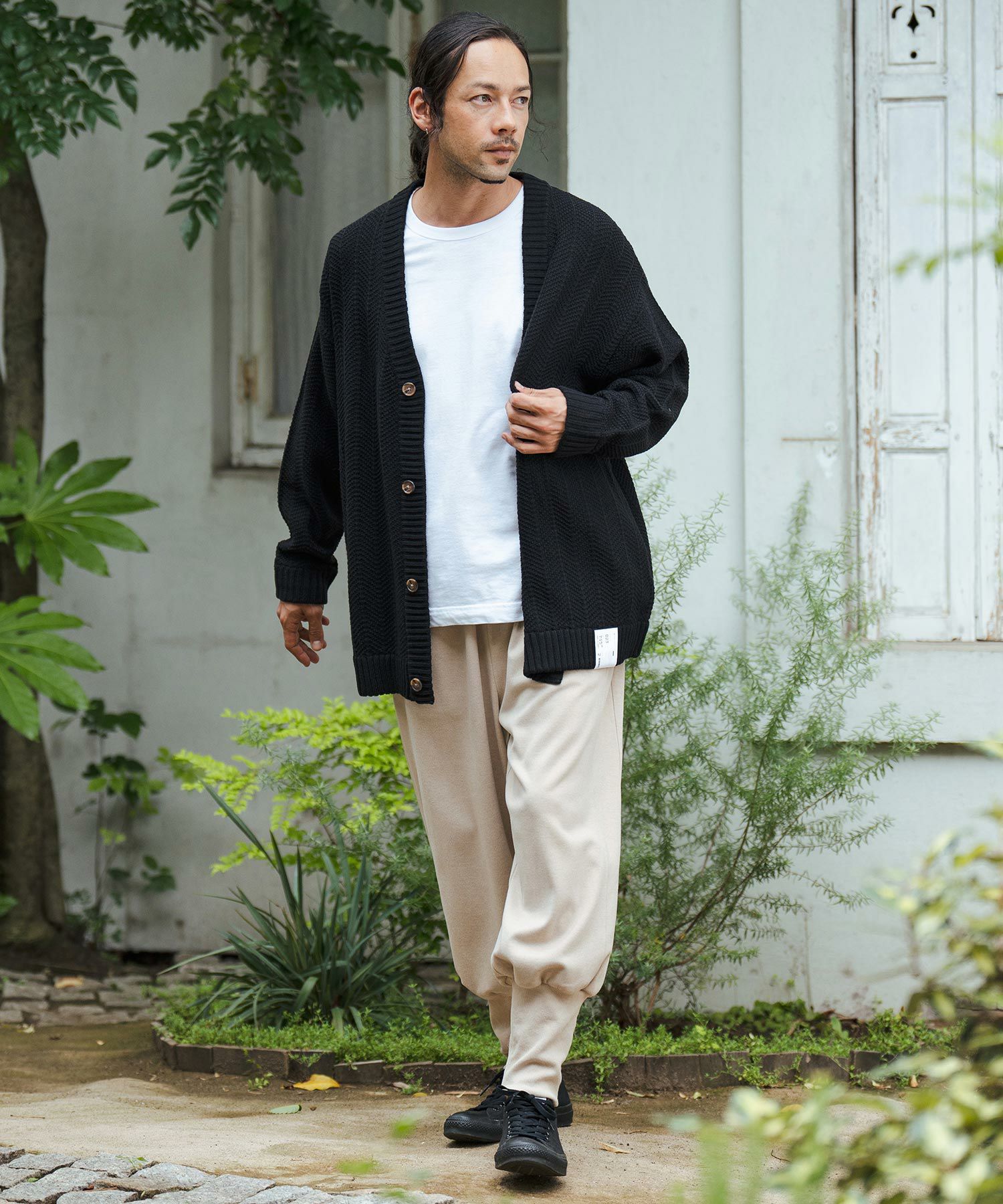 30%OFF【CAMBIO(カンビオ)】Stripe Jacquard Knit Cardigan ニット