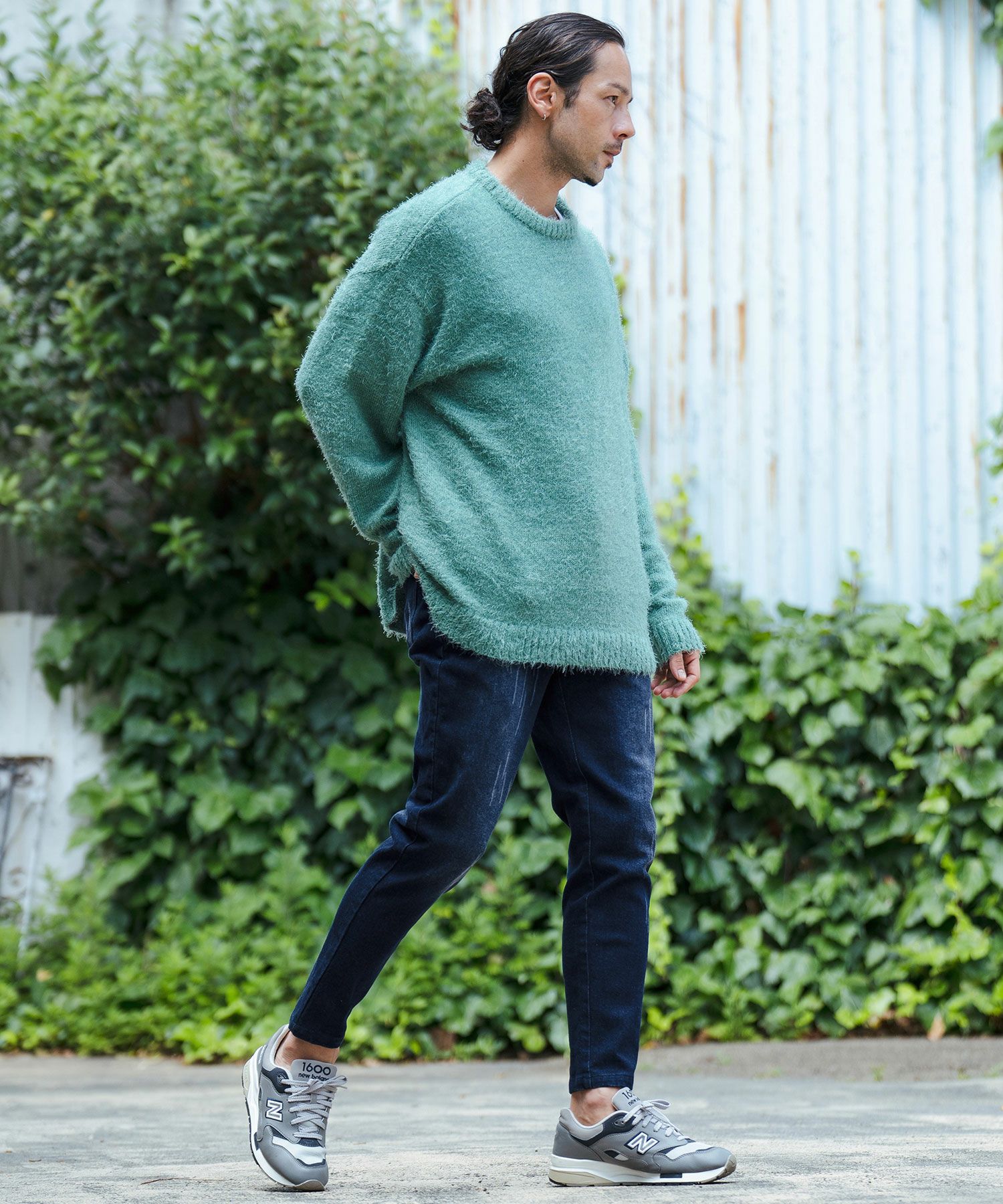 50%OFF【CAMBIO(カンビオ)】ヴィンテージ加工ストレッチデニム