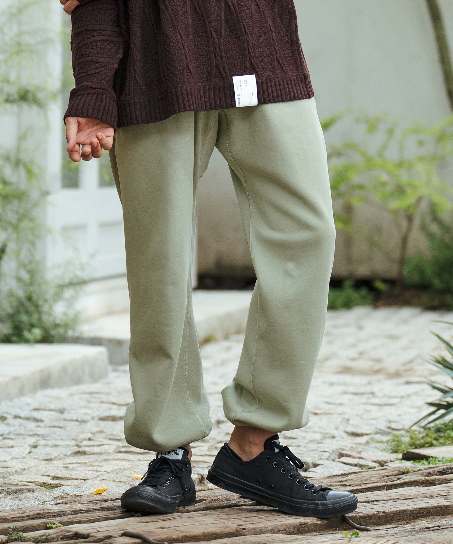30%OFF【CAMBIO(カンビオ)】Pigment Dyed Back Brashed Sweat Pants