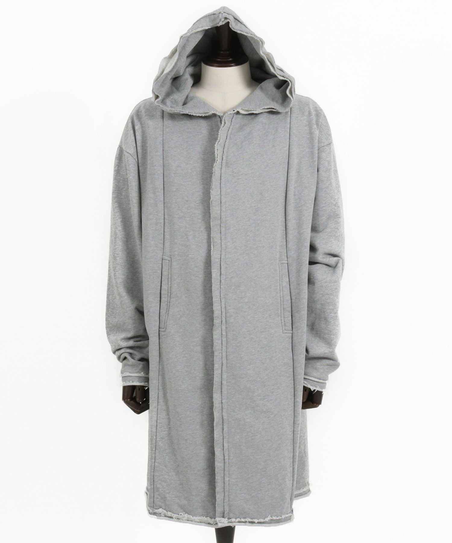 30%OFF【CAMBIO(カンビオ)】裏毛カットオフフーデッドロング