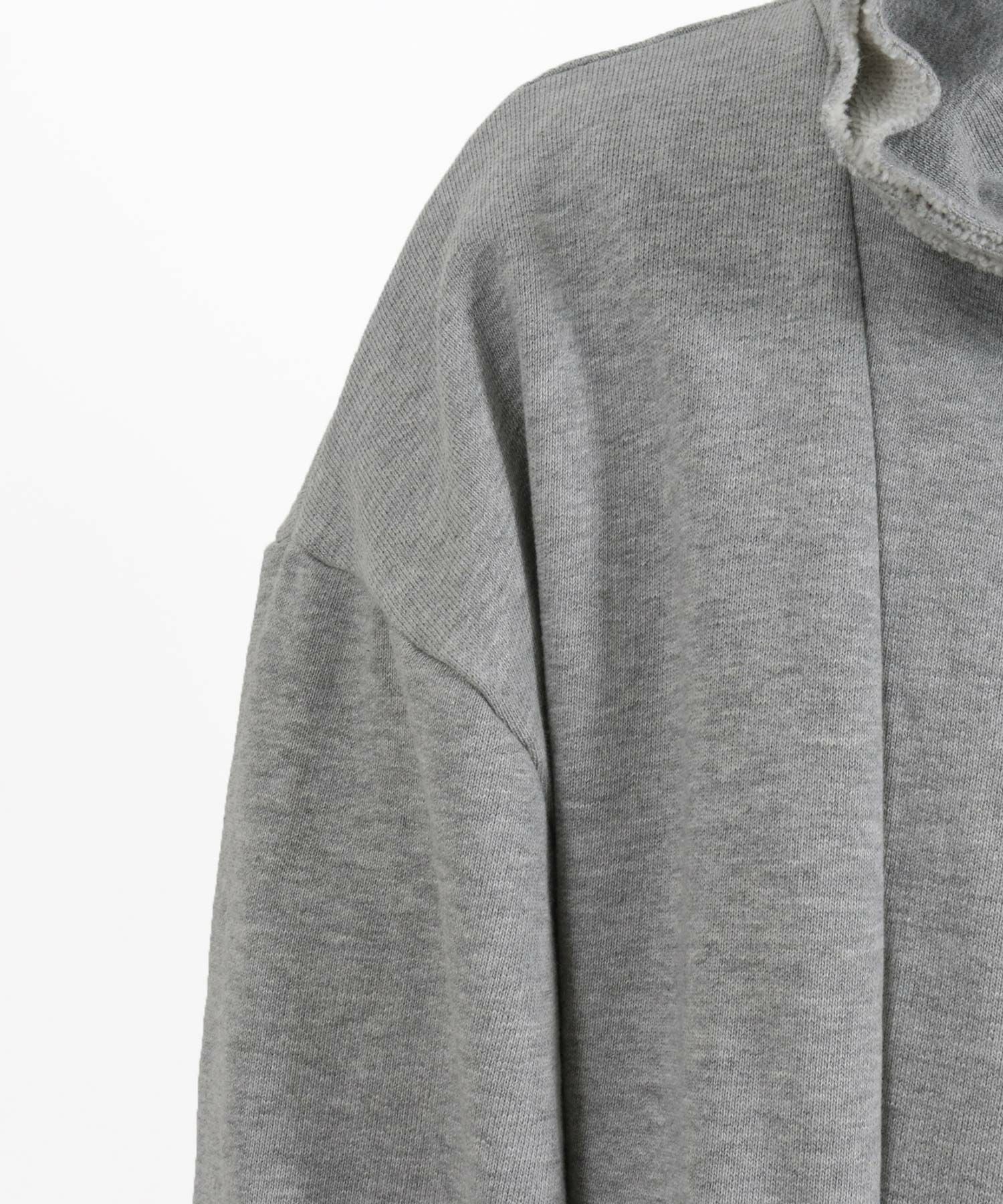 30%OFF【CAMBIO(カンビオ)】裏毛カットオフフーデッドロング