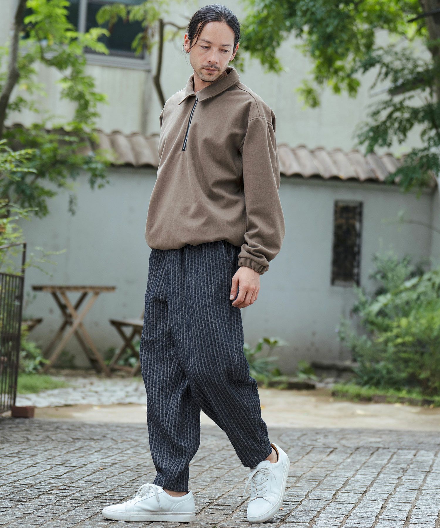 30%OFF【CAMBIO(カンビオ)】Geometric Puffy Jacquard Denim Pants