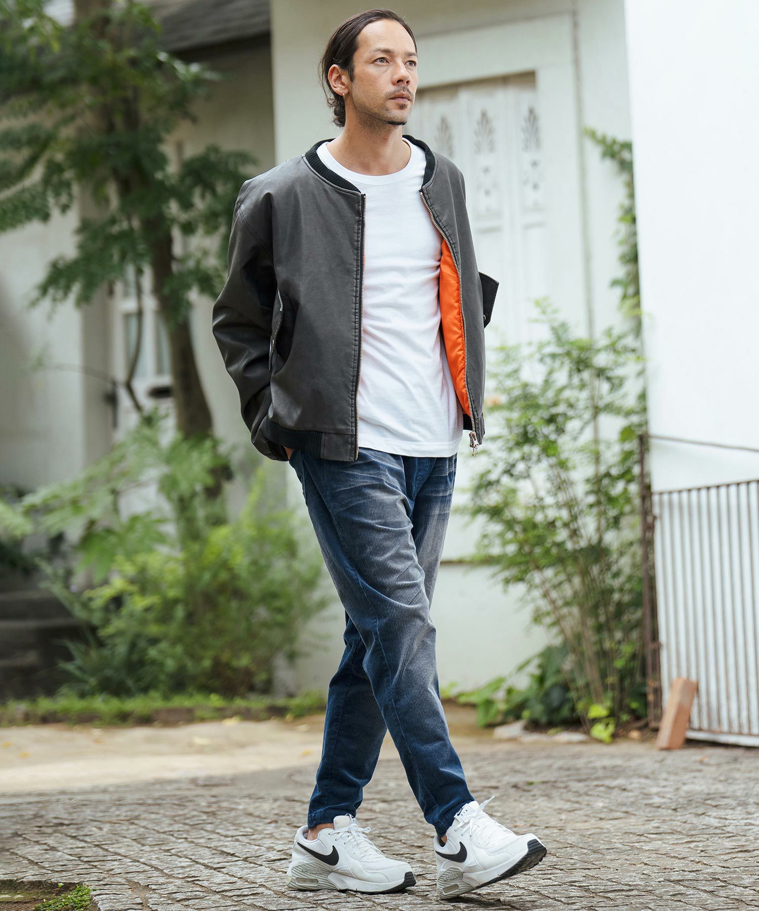パンツ Corduroy Wide Tepered Pants 50%OFF【CAMBIO(カンビオ)】Vintage Like Stretch Corduroy Wide