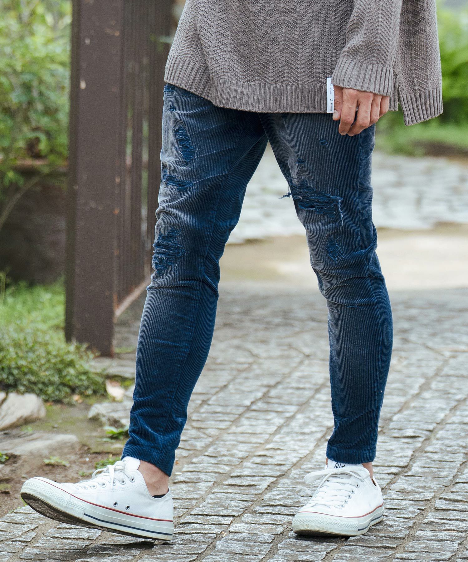 50%OFF【CAMBIO(カンビオ)】Vintage Like Stretch Corduroy Pants