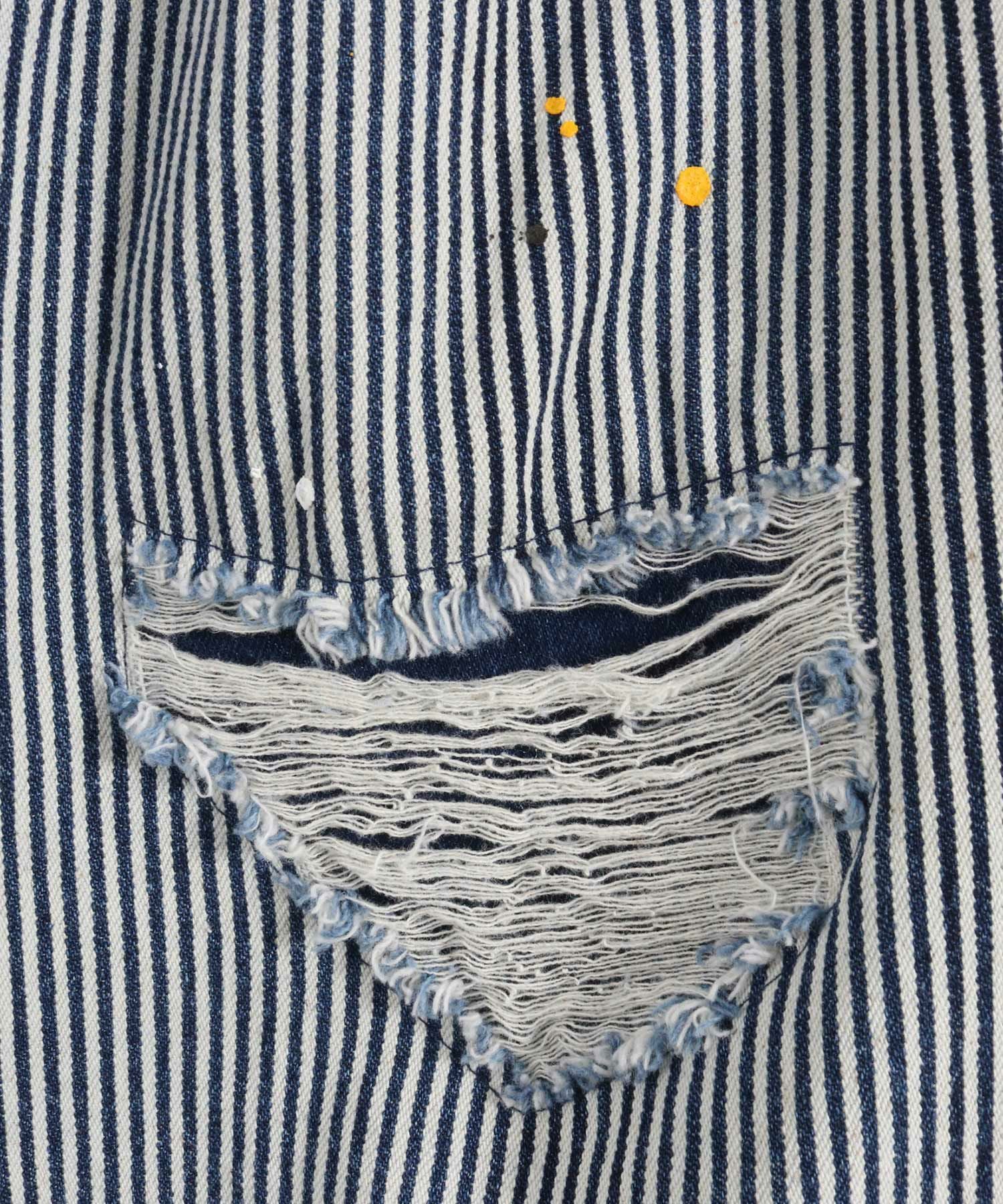 50%OFF【CAMBIO(カンビオ)】Vintage Like Hickory Denim Balloon Pants