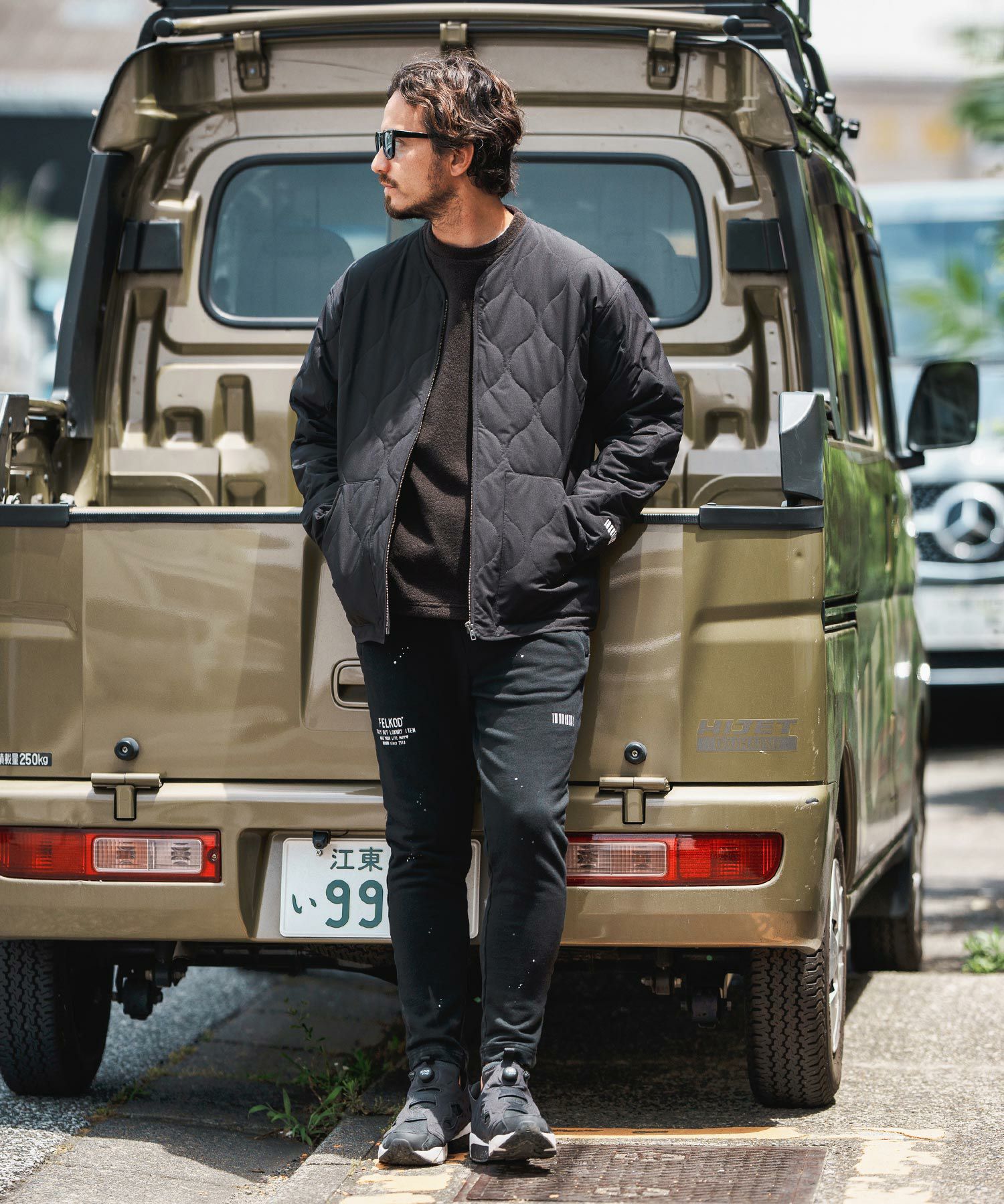 50%OFF【felkod(フィルコッド)】Gourd Pattern Quilted Jacket