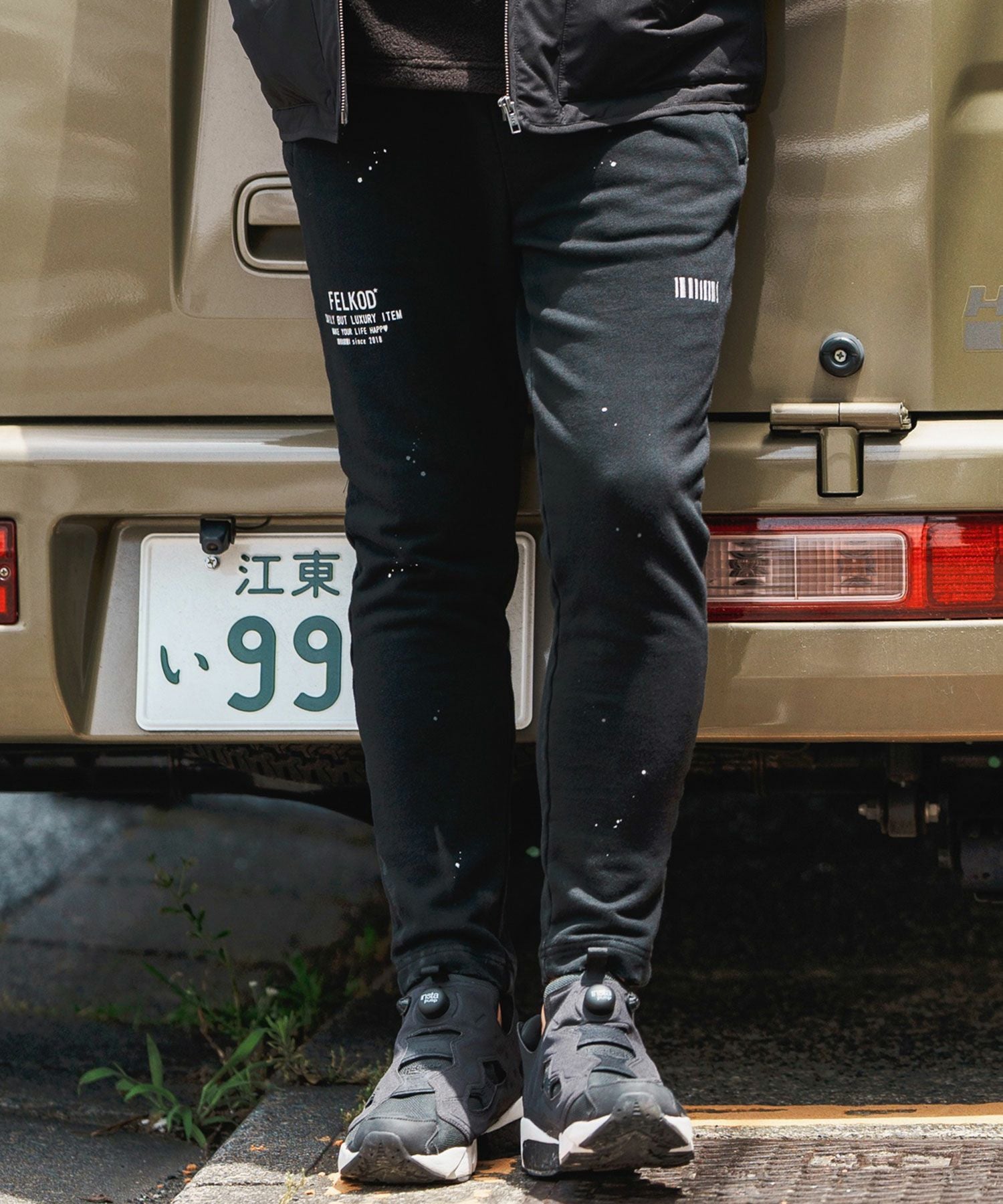 パンツ felkod 30%OFF【felkod(フィルコッド)】Heart Logo Cardboard Knit Pants
