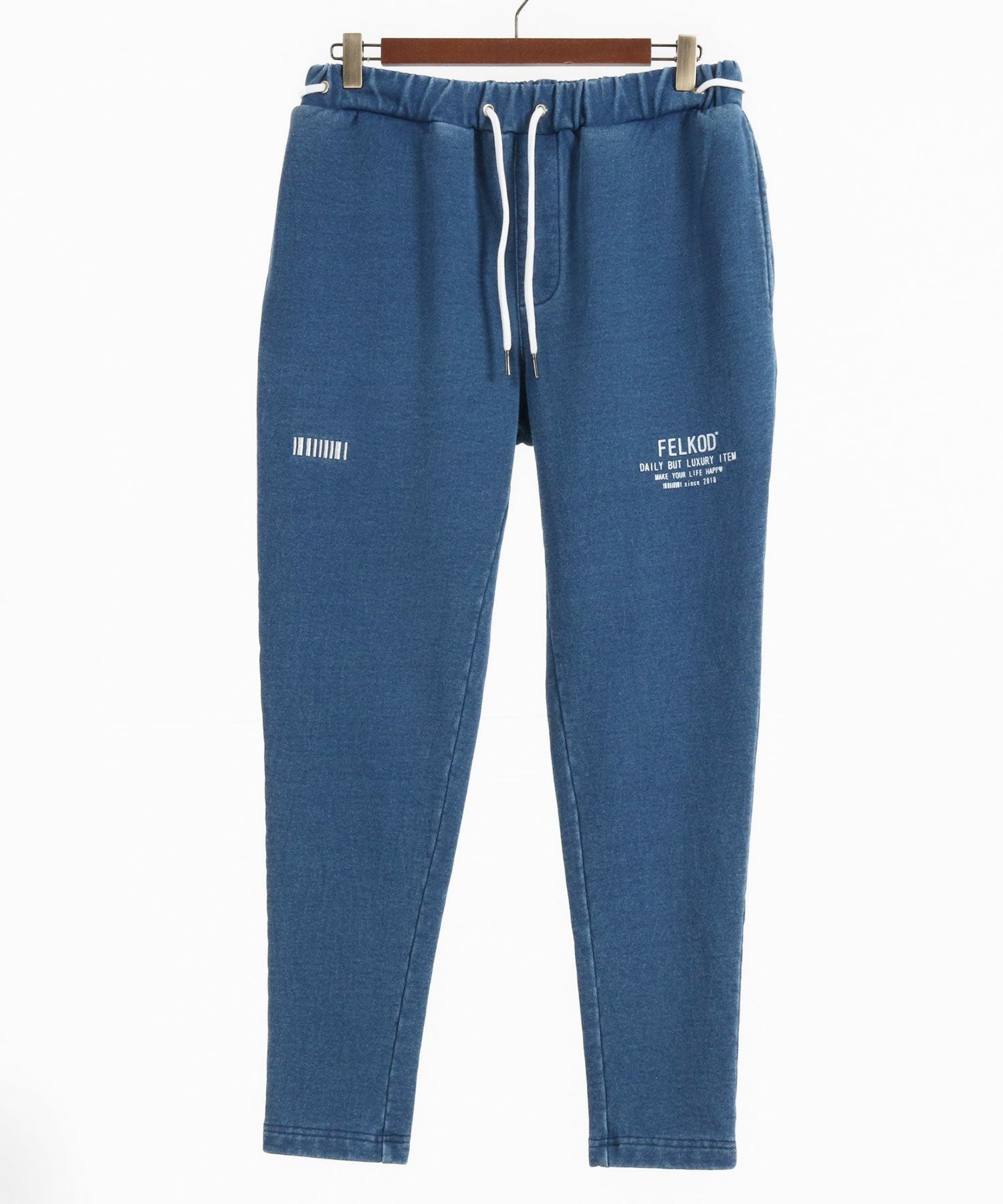 30%OFF【felkod(フィルコッド)】Cord Accents Knit Denim Pants
