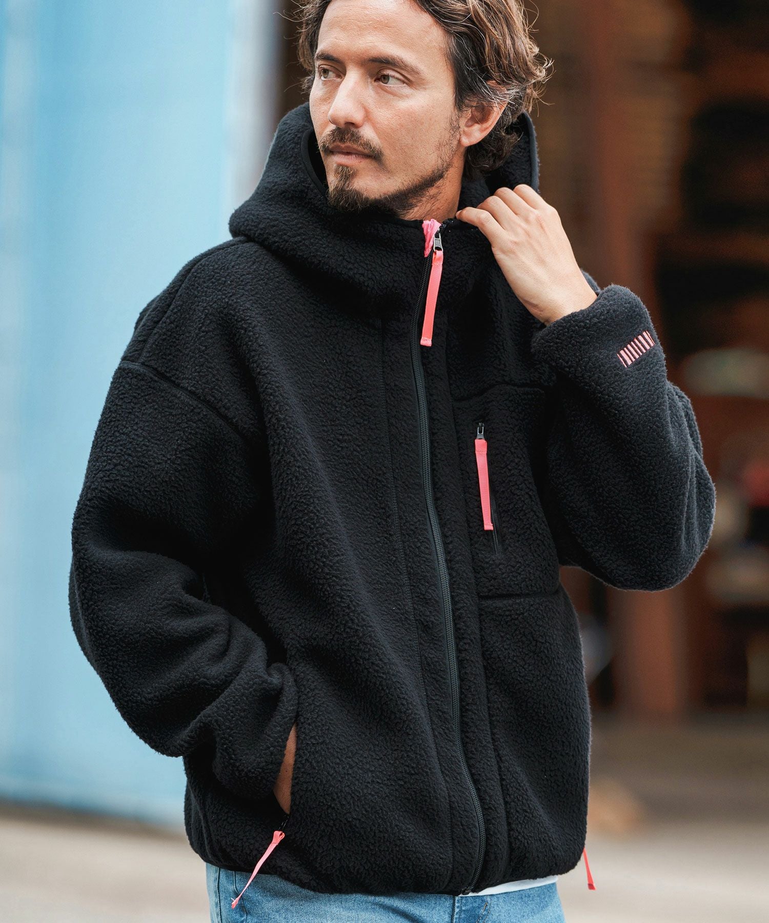 30%OFF【felkod(フィルコッド)】Boa Fleece Color Scheme Fleece Parka 30%OFF【felkod(フィルコッド)】Boa Fleece Color Scheme Fleece Parka