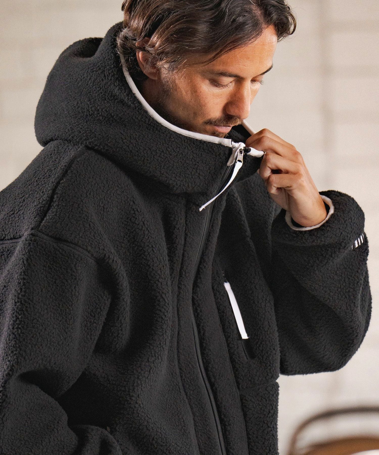 30%OFF【felkod(フィルコッド)】Boa Fleece Color Scheme Fleece Parka