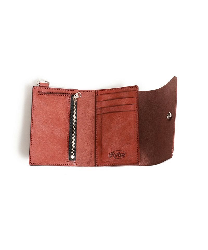 未使用 Rota 44 定価¥80,000程 イタリア製 カシミア混 極上生地 ROTAR(ローター)】 Margot leather middle wallet ミドルウォレット