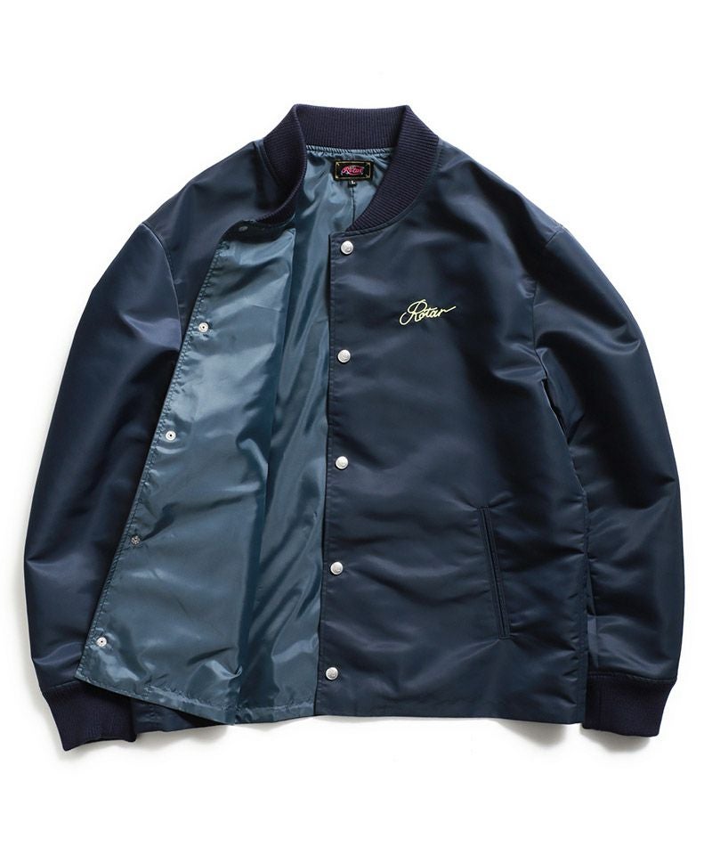ROTAR Meteor Surf Satin スカジャン ブラック Lサイズ ROTAR(ローター)】Drunken Bastard Velveteen Skajan スカジャン