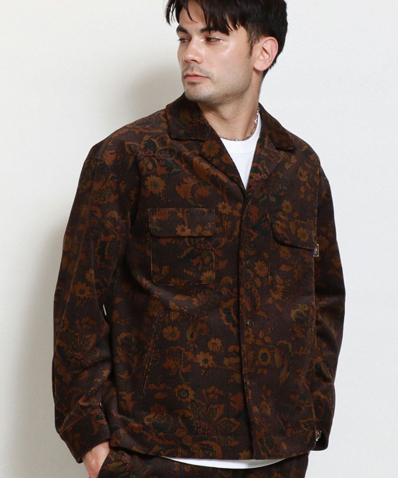 50%OFF【ROTAR(ローター)】Corduroy Floral CPO Jacket シャツ