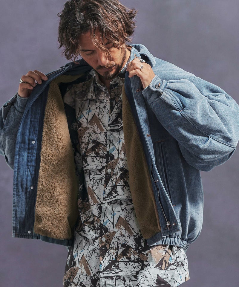 30%OFF【Jih Nunc(ジーヌンク)】ユーズド加工ルーズシルエットデニム 