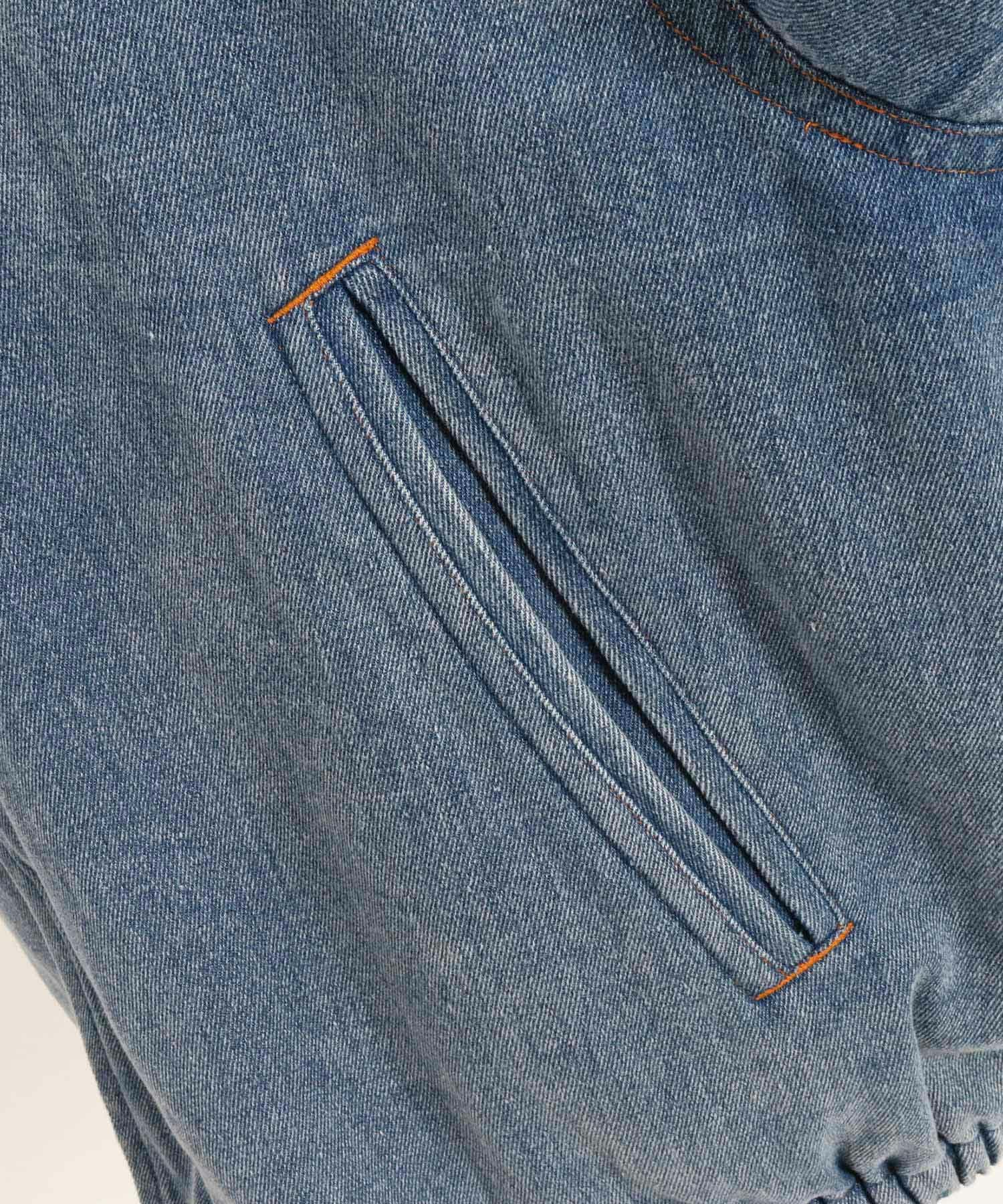 30%OFF【Jih Nunc(ジーヌンク)】ユーズド加工ルーズシルエットデニム