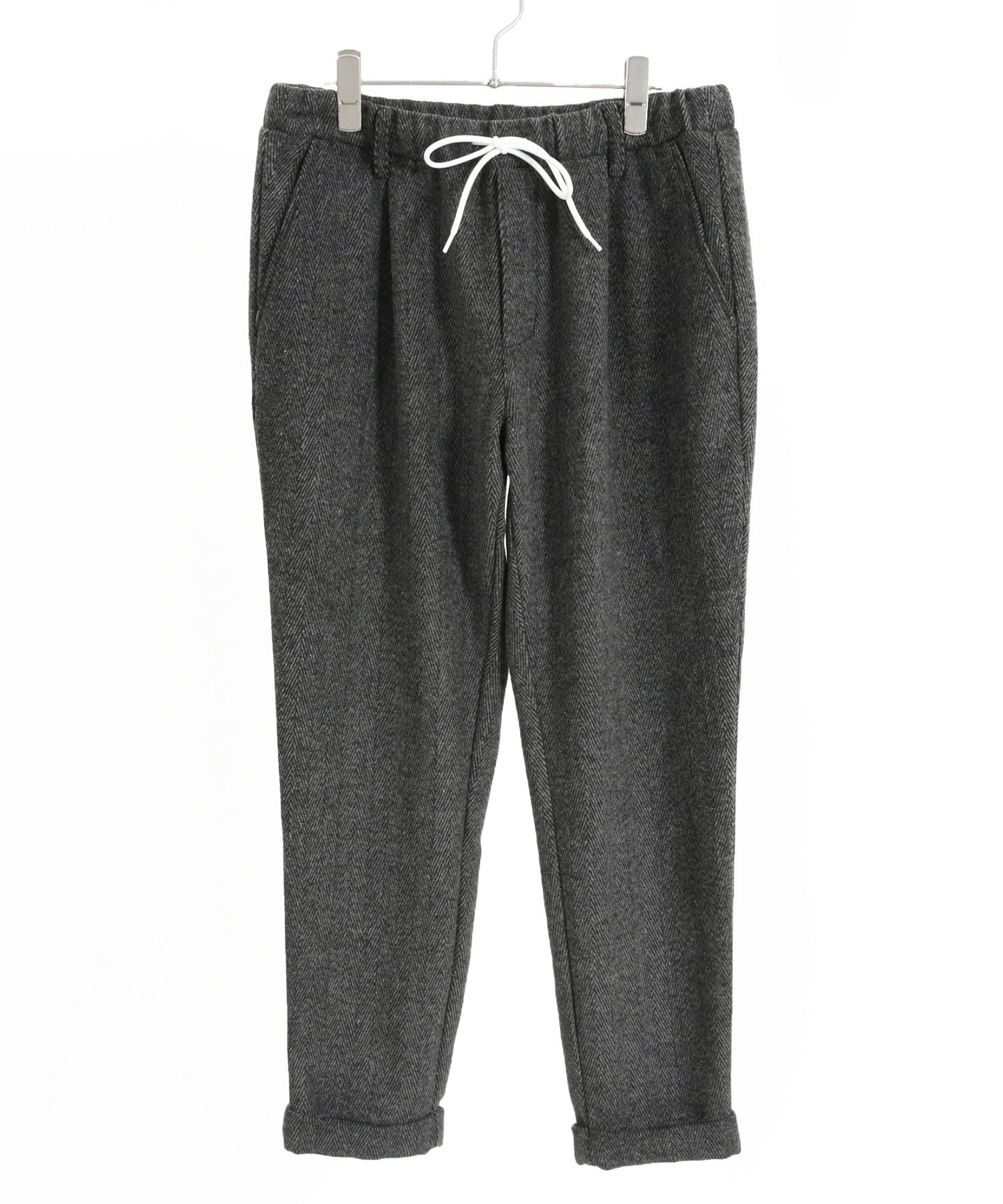 30%OFF【Jih Nunc(ジーヌンク)】ツイードテーパードロールアップパンツ