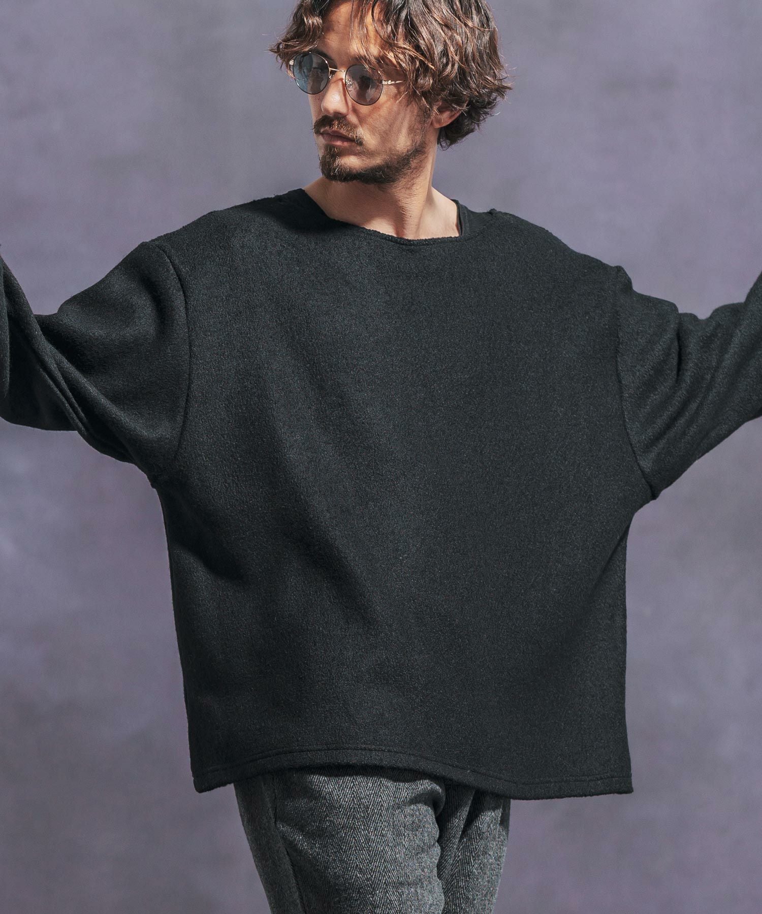30%OFF【Jih Nunc(ジーヌンク)】ボートネックルーズシルエット