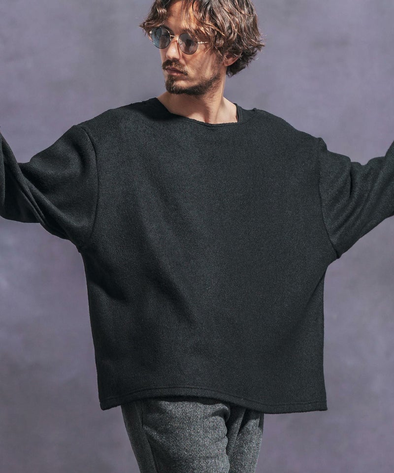30%OFF【Jih Nunc(ジーヌンク)】ボートネックルーズシルエット 