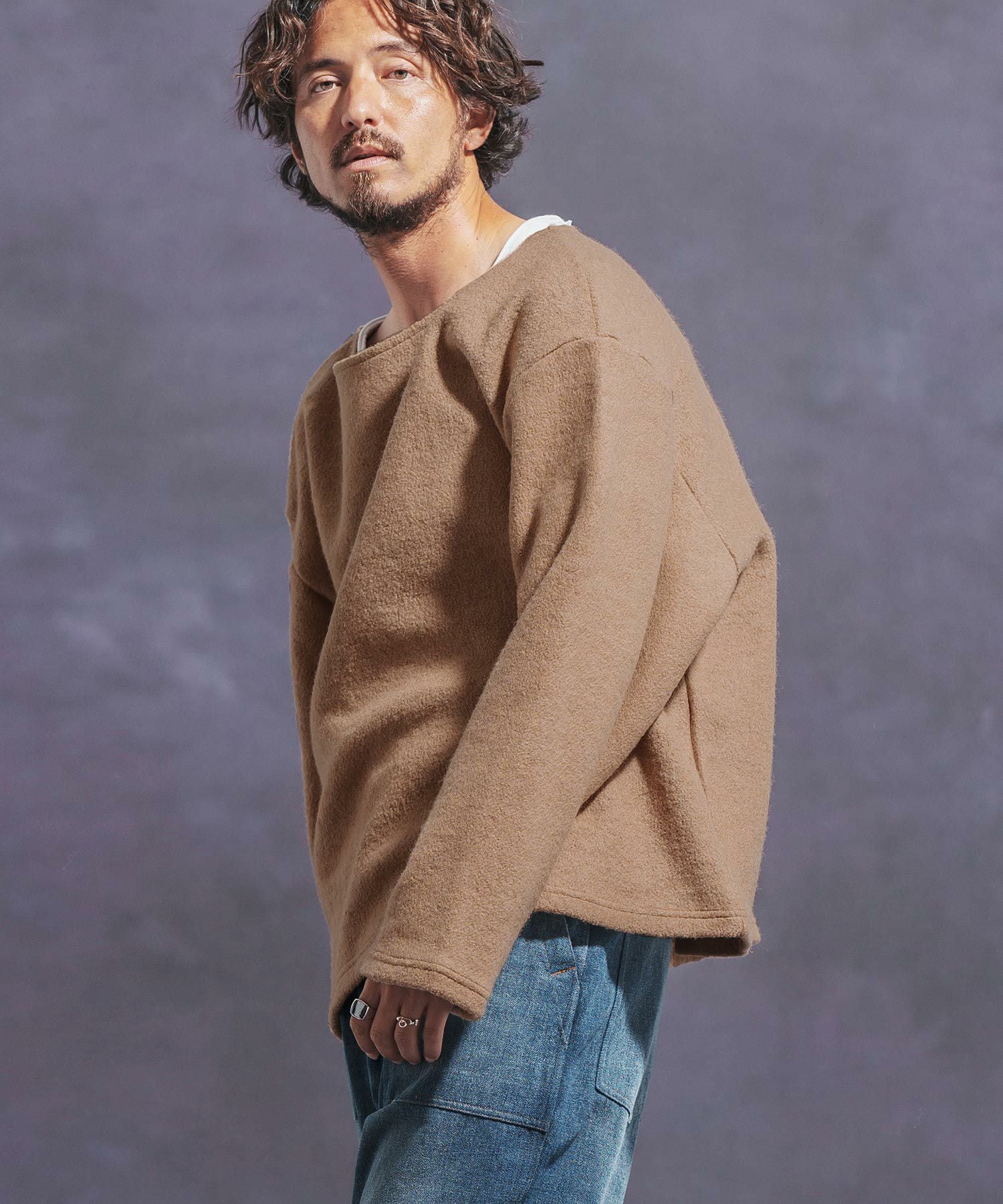 Jih Nunc ジーヌンク　ボートネックルーズシルエットカットソー 30%OFF【Jih Nunc(ジーヌンク)】ボートネックルーズシルエット