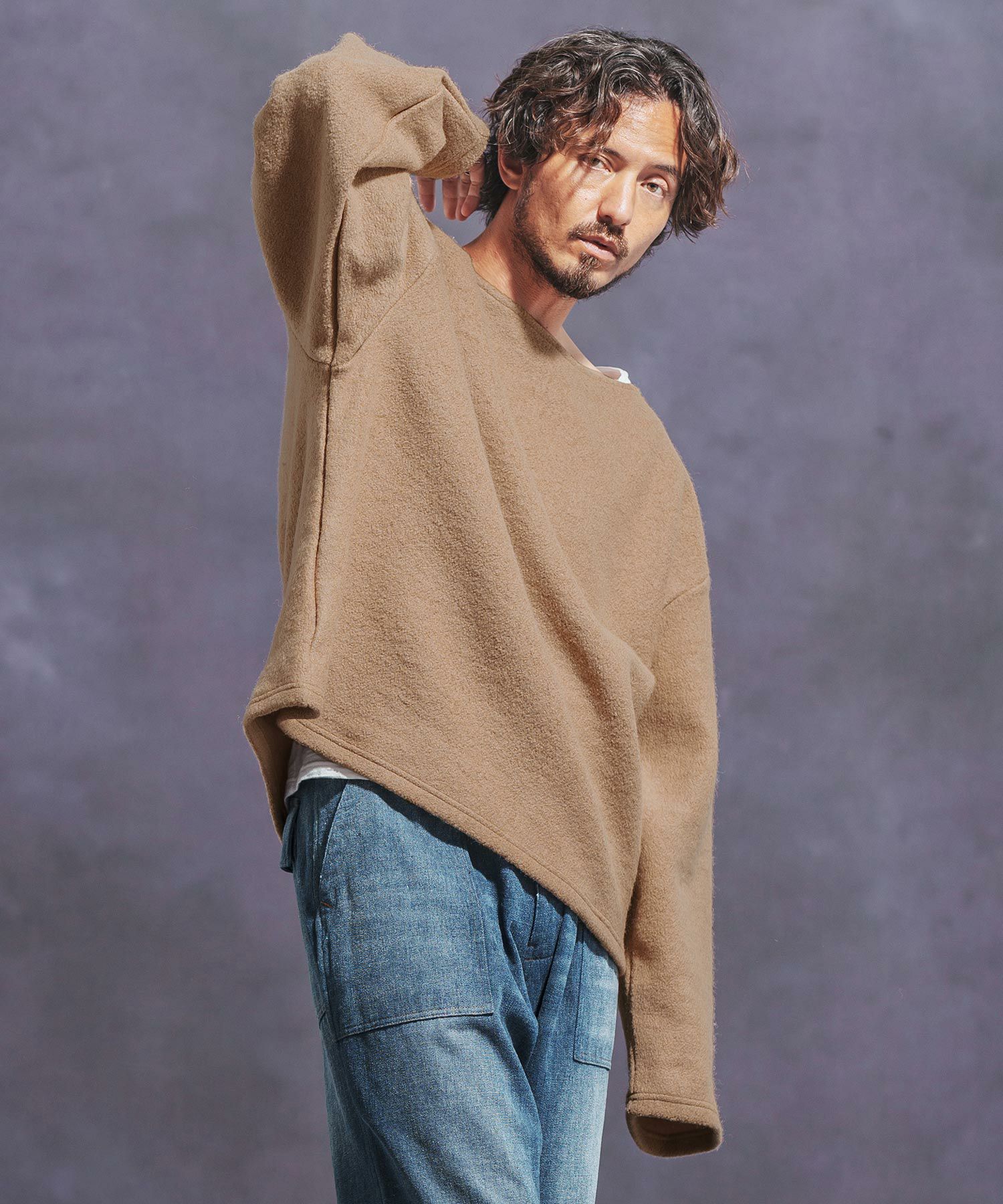 30%OFF【Jih Nunc(ジーヌンク)】ボートネックルーズシルエット