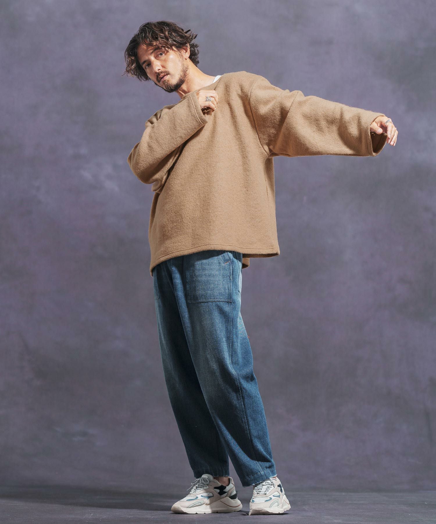 30%OFF【Jih Nunc(ジーヌンク)】ボートネックルーズシルエット