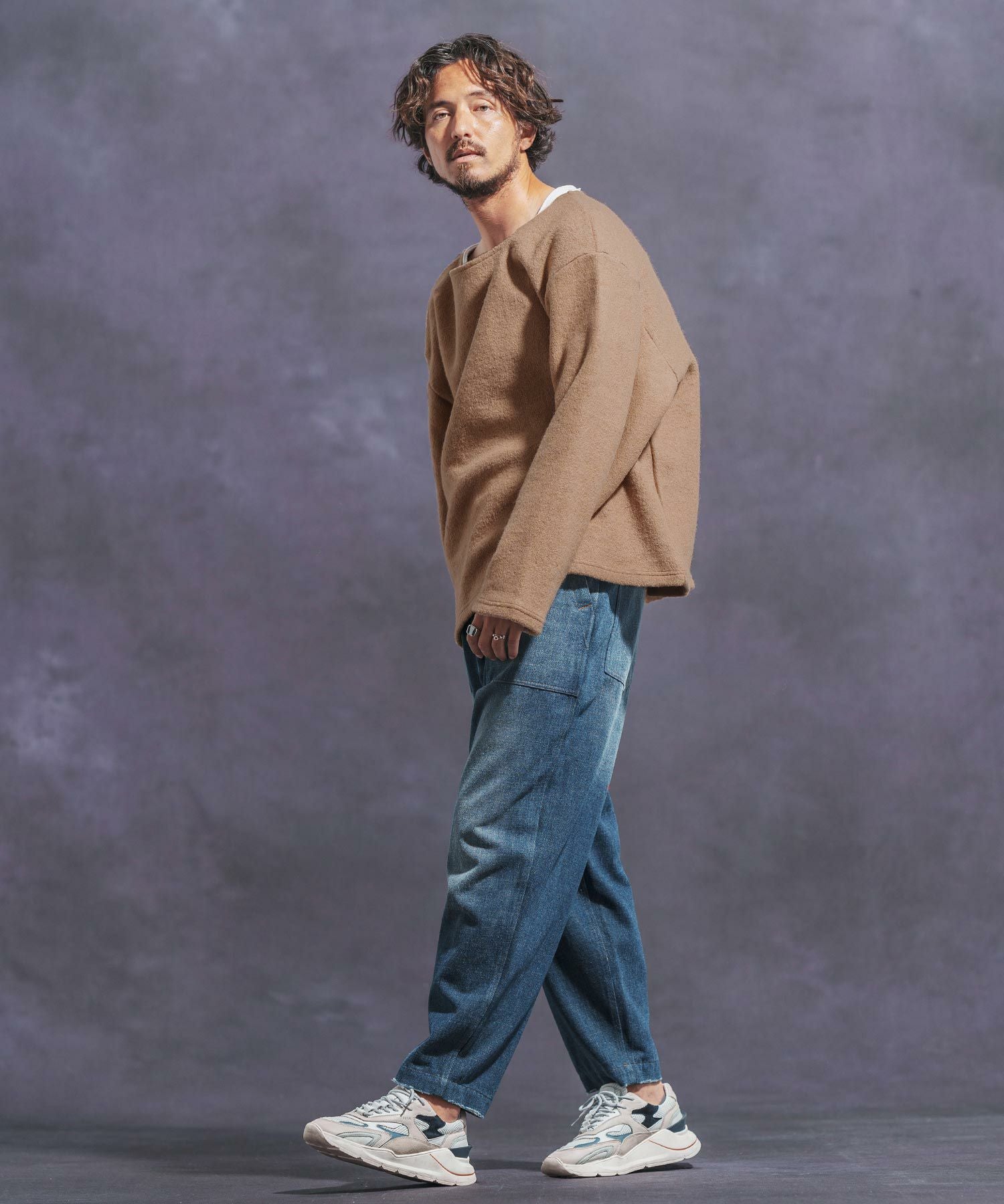 30%OFF【Jih Nunc(ジーヌンク)】ボートネックルーズシルエット