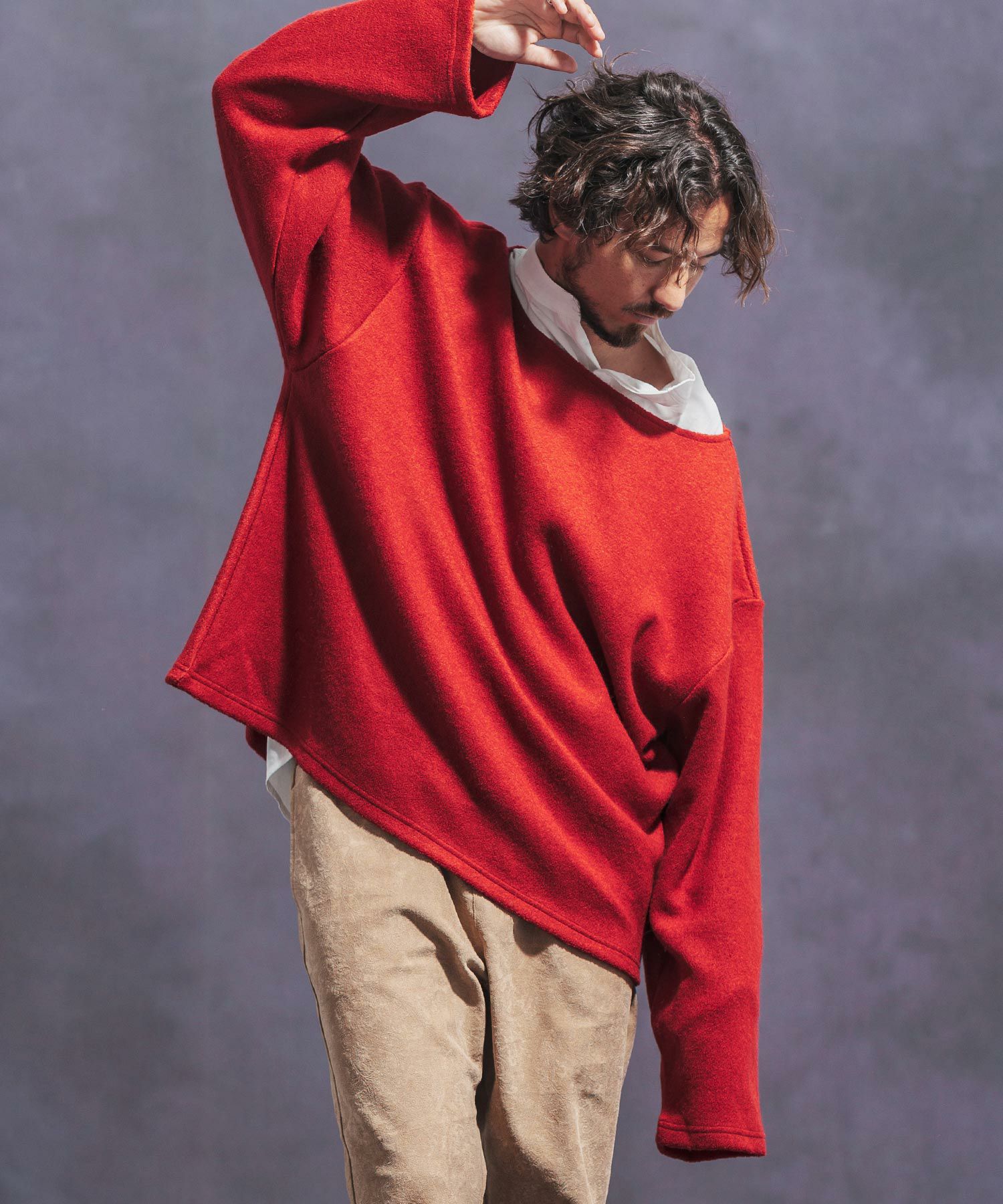 30%OFF【Jih Nunc(ジーヌンク)】ボートネックルーズシルエット