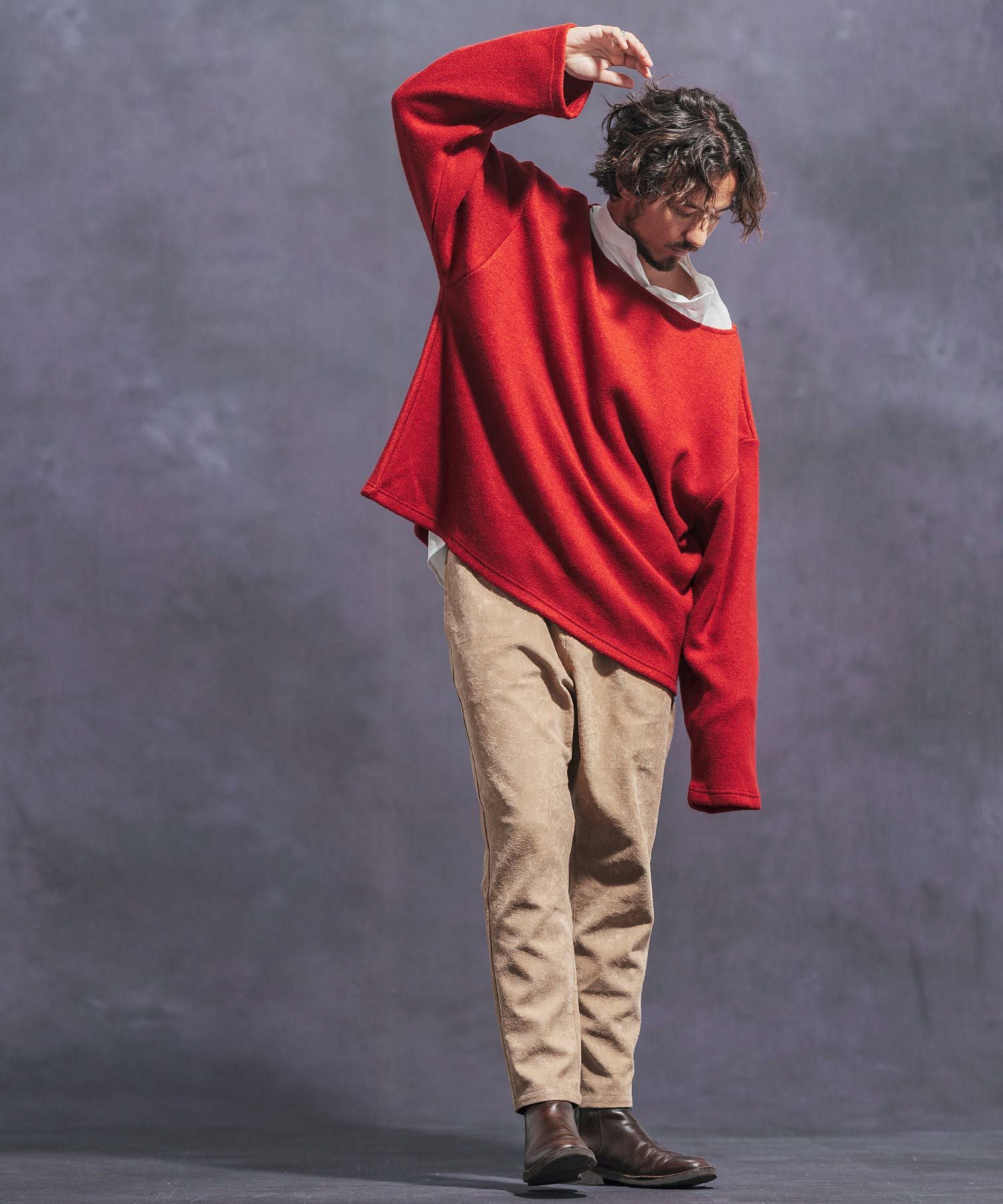 30%OFF【Jih Nunc(ジーヌンク)】ボートネックルーズシルエット