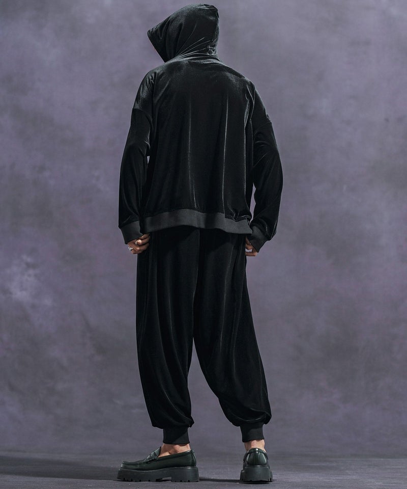 30%OFF【Jih Nunc(ジーヌンク)】ストレッチベロアプルパーカー(JIH 
