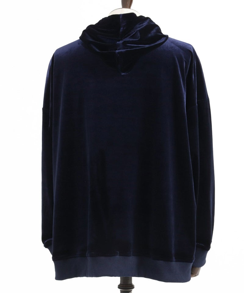30%OFF【Jih Nunc(ジーヌンク)】ストレッチベロアプルパーカー(JIH 