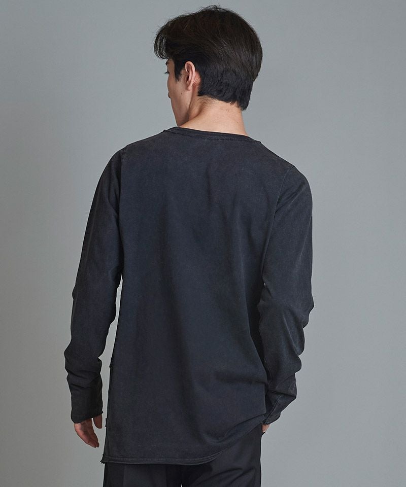 50%OFF【NO ID.(ノーアイディー)】ﾗﾝﾀﾞﾑｼｰﾑｶｯﾄｵﾌC-NﾛﾝT カットソー