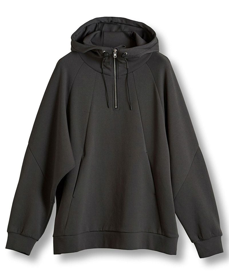 50%OFF【NO ID.(ノーアイディー)】ﾎﾞﾘｭｰﾑﾈｯｸﾊｰﾌZIPﾊﾟｰｶ(855006-830T