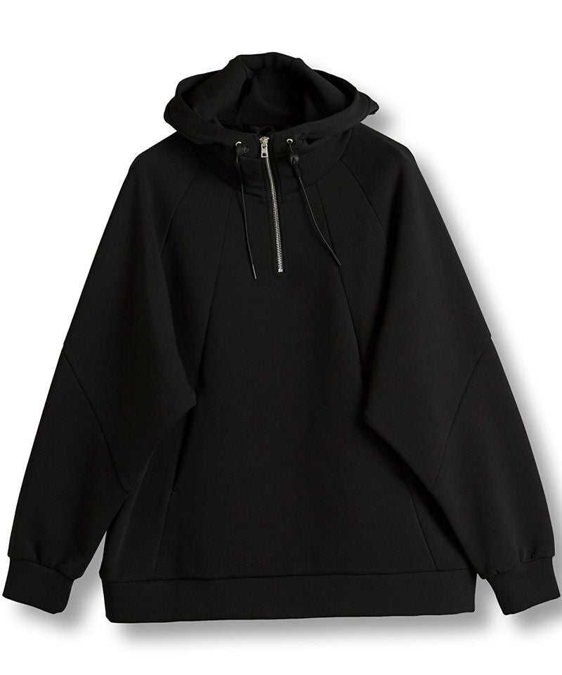 50%OFF【NO ID.(ノーアイディー)】ﾎﾞﾘｭｰﾑﾈｯｸﾊｰﾌZIPﾊﾟｰｶ(855006-830T