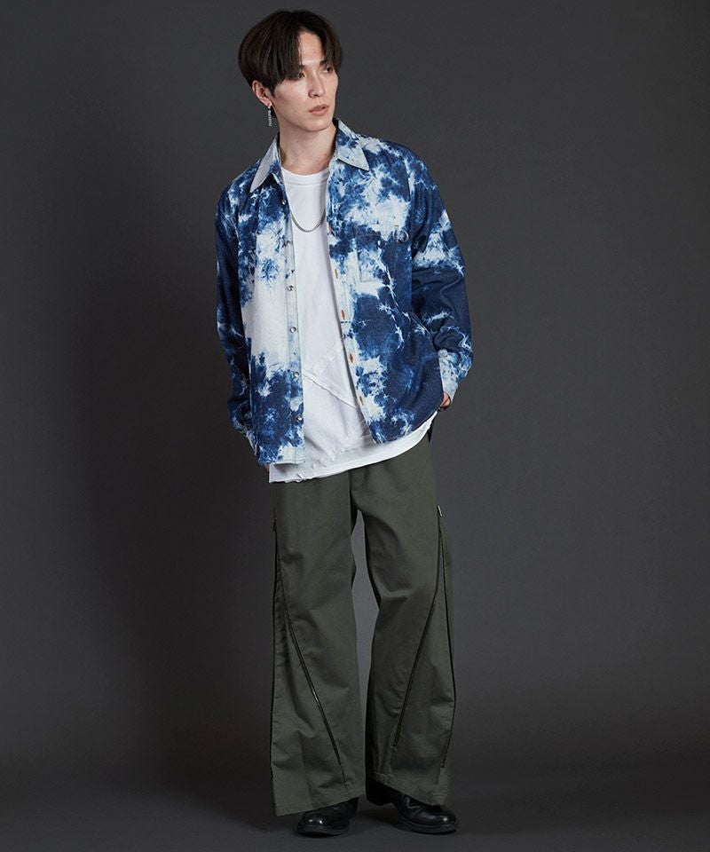 50%OFF【NO ID.(ノーアイディー)】ﾌﾚｱZIP-PT パンツ(855006-828P