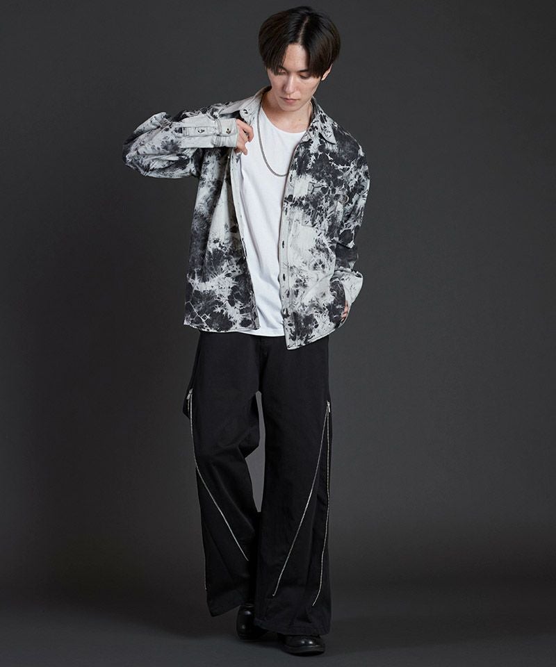 50%OFF【NO ID.(ノーアイディー)】ﾌﾚｱZIP-PT パンツ(855006-828P