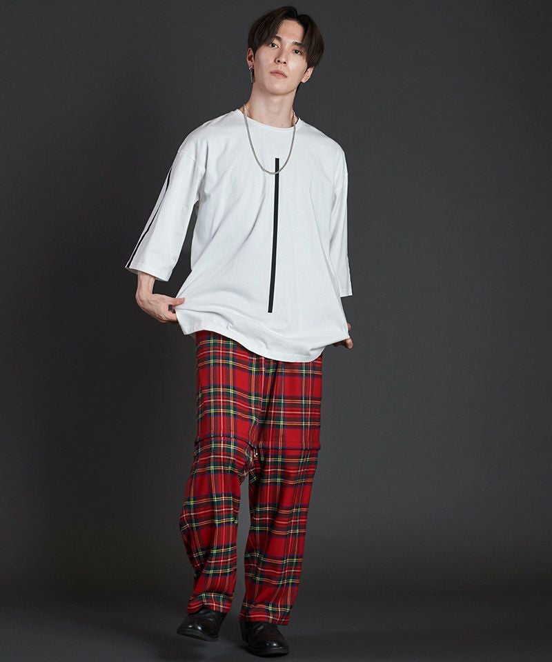 60%OFF【NO ID.(ノーアイディー)】ｾﾊﾟﾚｰﾄZIPﾜｲﾄﾞﾄﾗｳｻﾞｰｽﾞ パンツ