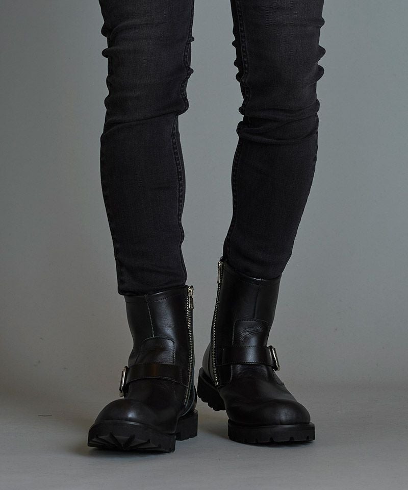 50%OFF【NO ID.(ノーアイディー)】ｻｲﾄﾞZIPｼｮｰﾄｴﾝｼﾞﾆｱﾌﾞｰﾂ(855208-820F