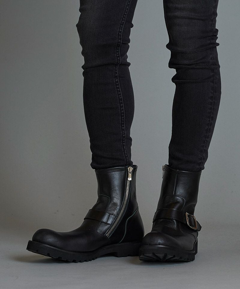 50%OFF【NO ID.(ノーアイディー)】ｻｲﾄﾞZIPｼｮｰﾄｴﾝｼﾞﾆｱﾌﾞｰﾂ(855208-820F