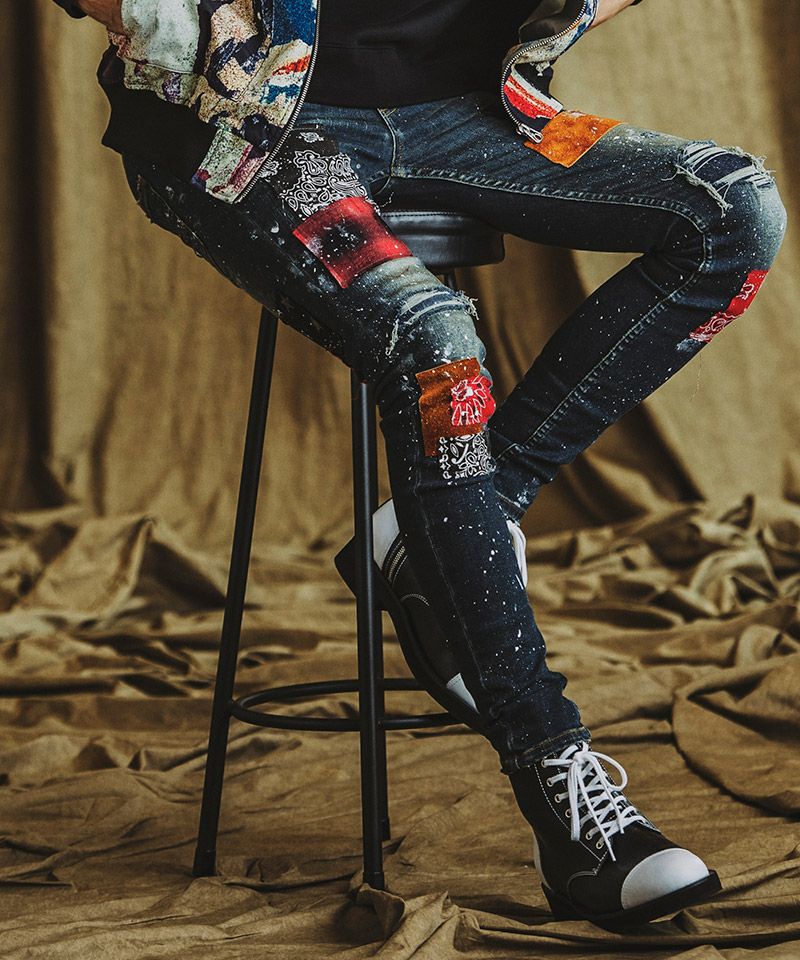 30%OFF【NO ID.(ノーアイディー)】NO ID.×OVERDESIGN ｱﾙﾃｨﾒｯﾄｽﾄﾚｯﾁﾃﾞﾆﾑ 