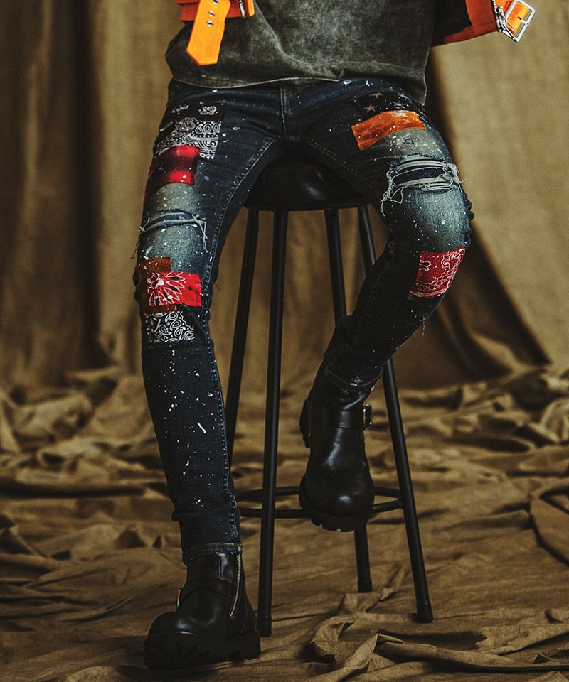 30%OFF【NO ID.(ノーアイディー)】NO ID.×OVERDESIGN ｱﾙﾃｨﾒｯﾄｽﾄﾚｯﾁﾃﾞﾆﾑ 