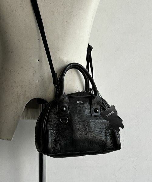 DECADE oild cow leather ボストンバック DECADE - オイルドカウレザー・ミニボストンショルダーバッグ / Oiled
