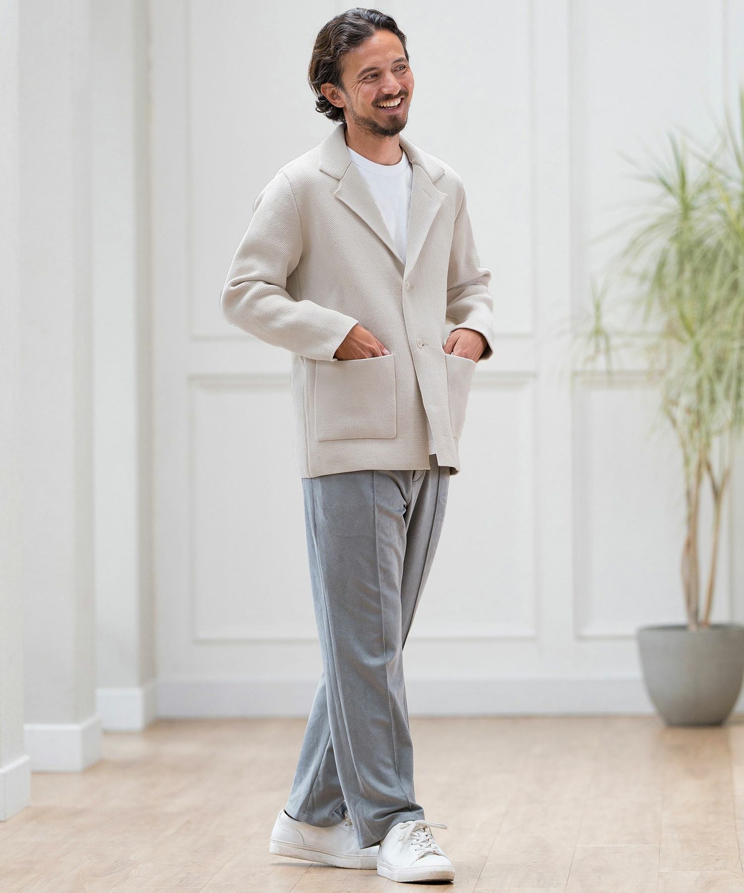 CALL&RESPONSE(コールアンドレスポンス)】ニットテーラードジャケット