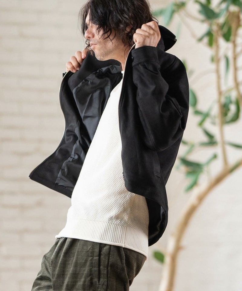 30%OFF【CAMBIO(カンビオ)】フェイクスウェードスイングトップブルゾン 