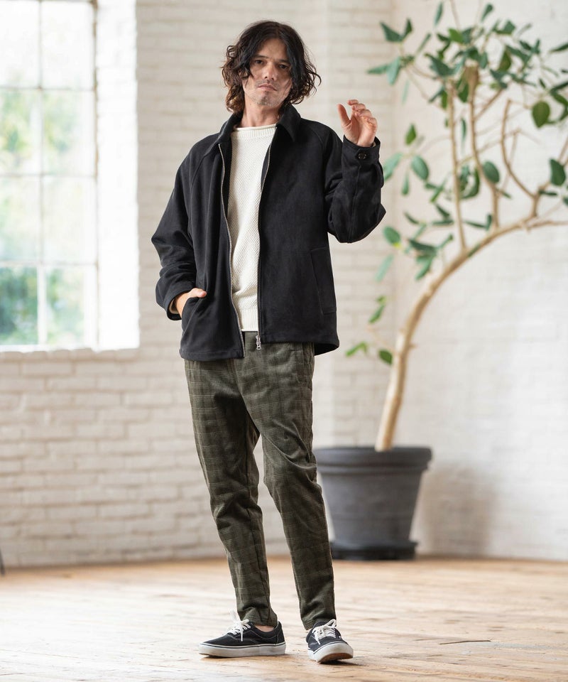 30%OFF【CAMBIO(カンビオ)】フェイクスウェードスイングトップブルゾン 
