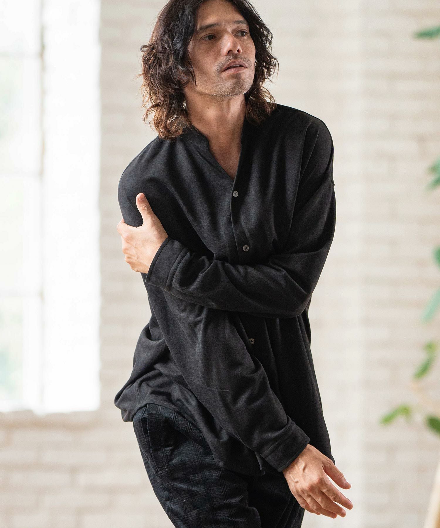 50%OFF【CAMBIO(カンビオ)】Synthetic Suede Leather Shirts スエード 50%OFF【CAMBIO(カンビオ)】Synthetic Suede Leather Shirts スエード