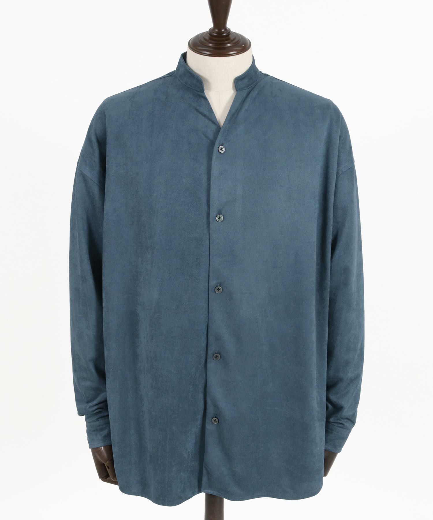 50%OFF【CAMBIO(カンビオ)】Synthetic Suede Leather Shirts スエード