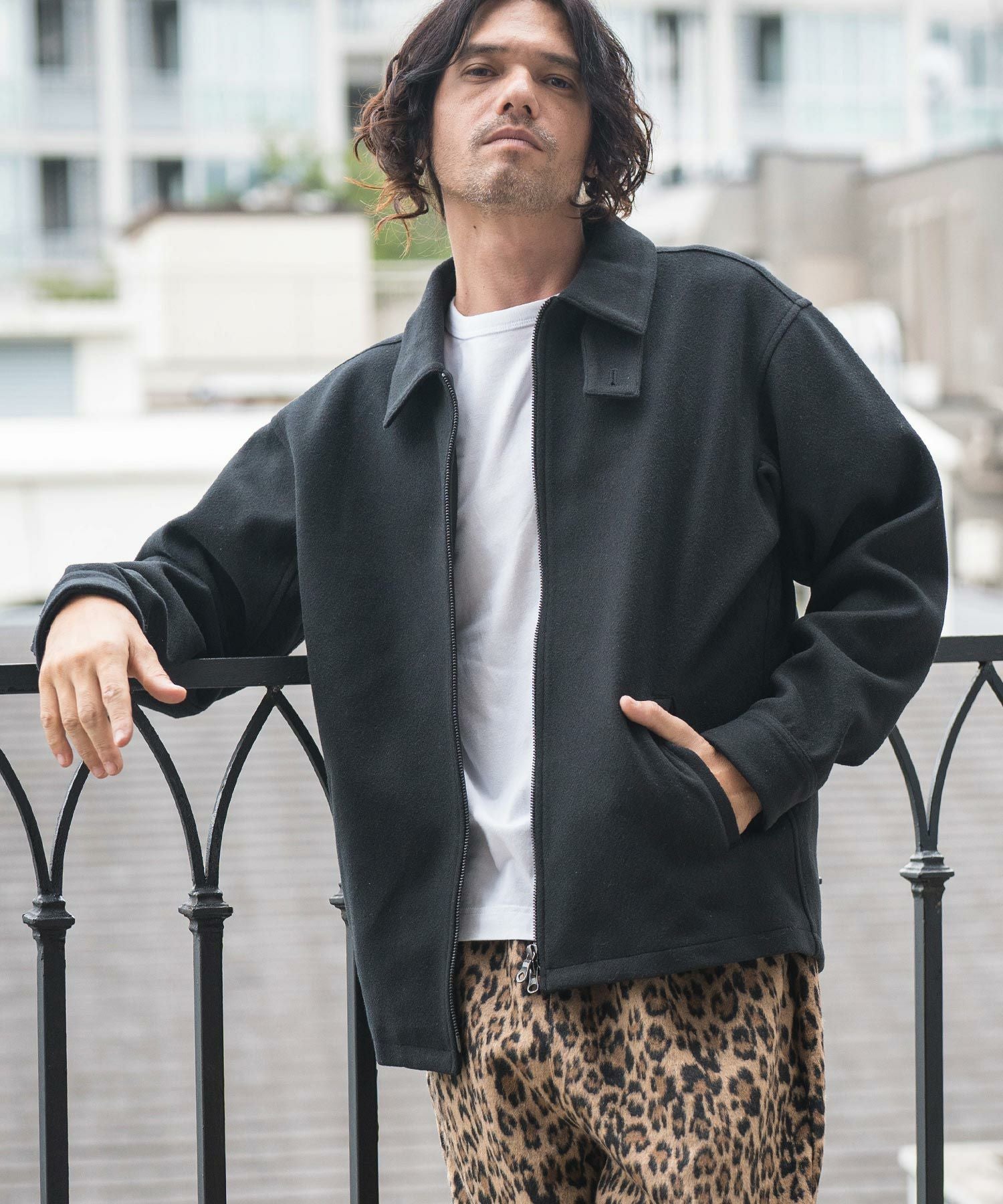 70%OFF【CAMBIO(カンビオ)】ウールメルトンライクテックブルゾン(CA04