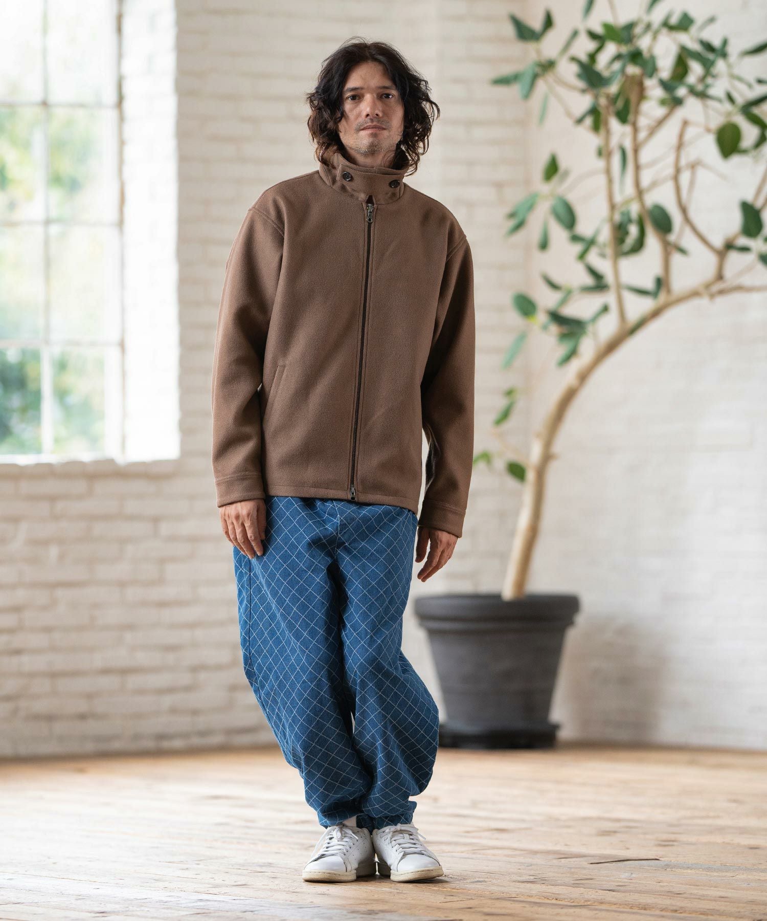 70%OFF【CAMBIO(カンビオ)】ウールメルトンライクテックブルゾン(CA04