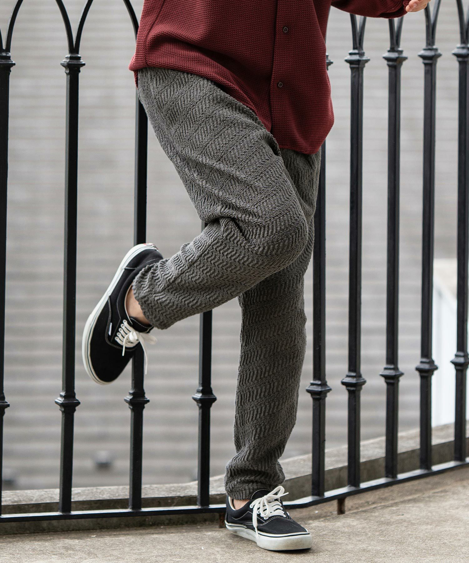 美品 cambio カンビオ サルエル ジョガー パンツ 30%OFF【CAMBIO(カンビオ)】3D Knit Like Slim Pants サルエルジョガー