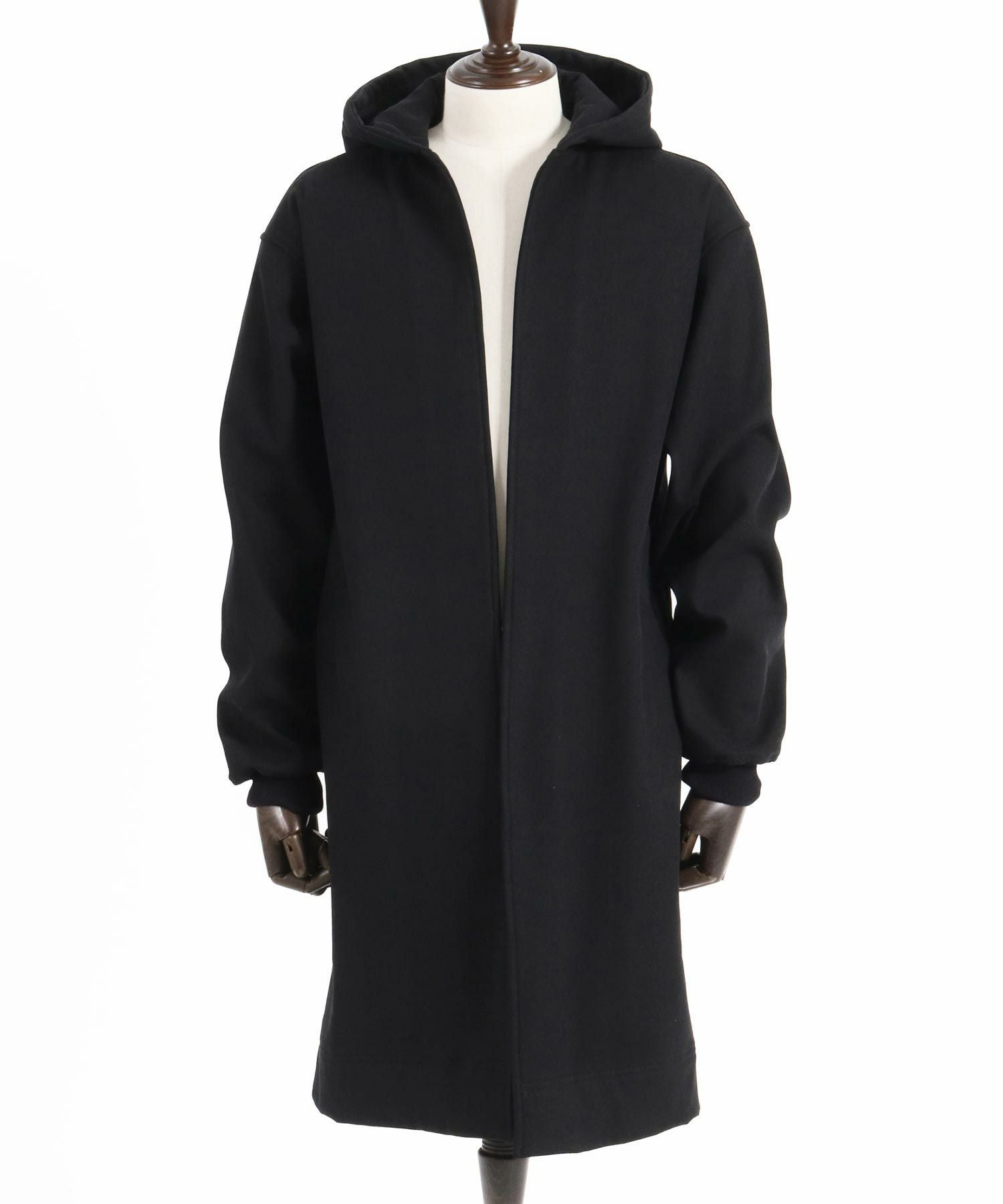 50%OFF【CAMBIO(カンビオ)】Fleece Bonding Denim Hooded Coat デニム